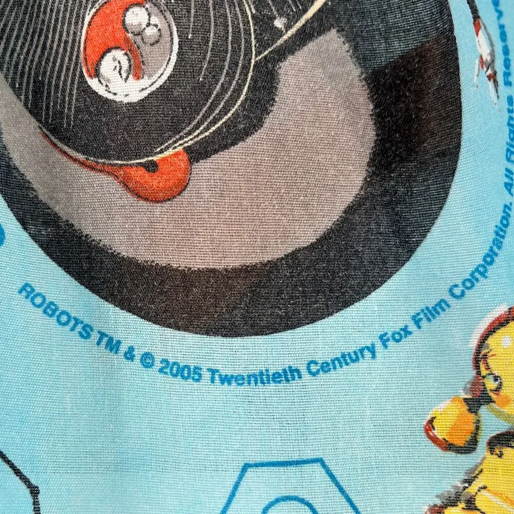 Vintage Robots Animated Movie Sheet Set 2005 Y2K Kidcore